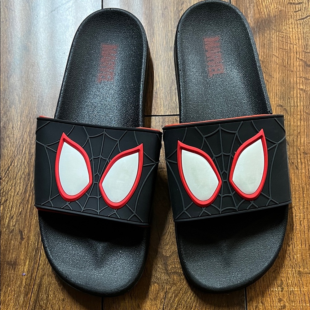 Marvel Spider-Man Black and Red Kids Sandals